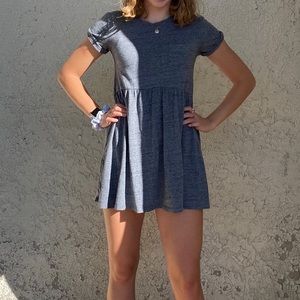 Grey babydoll dress